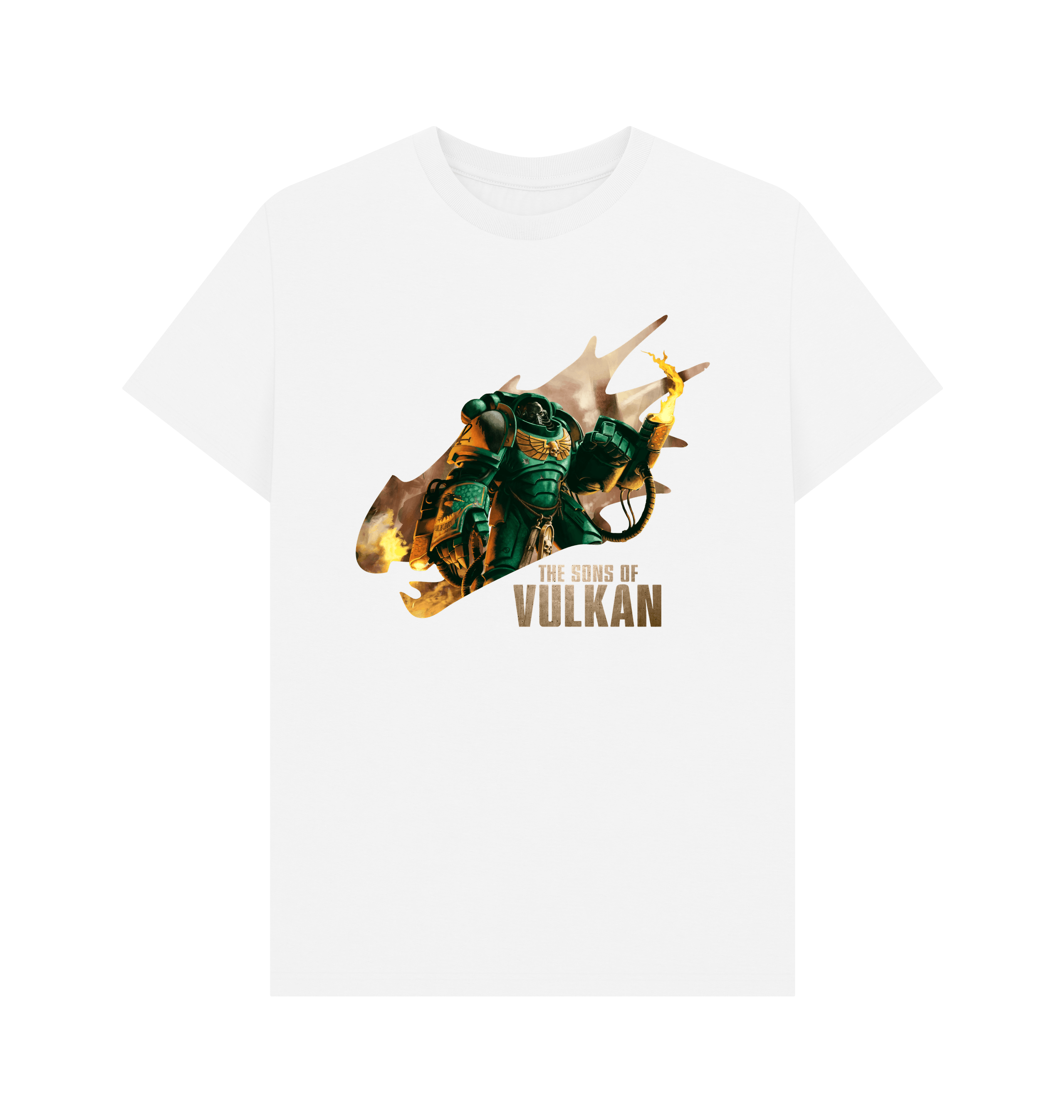 White Salamanders 'Sons of Vulkan' White T Shirt